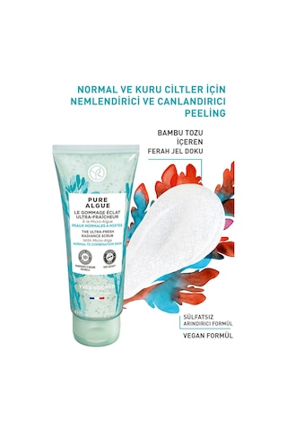 Yves Rocher Normal ve Kuru Ciltler İçin Pure Algue Prebiyotik Yüz Peelingi 75 ML