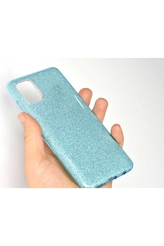 Samsung Uyumlu Galaxy A71 Kılıf Zore Shining Silikon Siyah