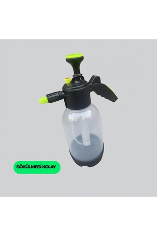2 Litre Manuel Basınçlı Köpük Püskürtücü Ayarlanabilir Nozullu Yıkama Şişesi