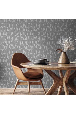 Adawall Omega 23204-3 Çizgili Modern Geometrik Desenli Düz Sade Duvar Kağıdı