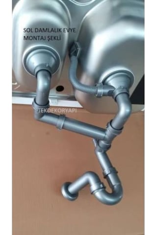 Dominox Blanco Ukinox 1.5 Göz Evye Sifon Takımı Krom