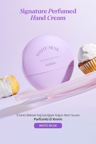 Yoğun Nem Sunan Parfümlü El Kremi Kundal Signature Perfumed Hand Cream White Musk