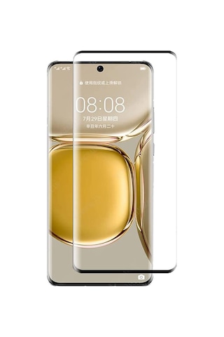 Honor 70 3D Curved Tam Kaplayan Kavisli Tempered Cam-Siyah AL3282