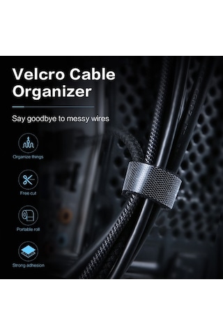 Besthome1 Floveme Nilon Kablo Düzenleyici, 5 Metre, Kabloları Anında Topla