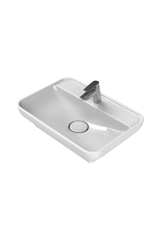 Turkuaz Seramik Lal 60x42 cm Tezgah Üstü Lavabo