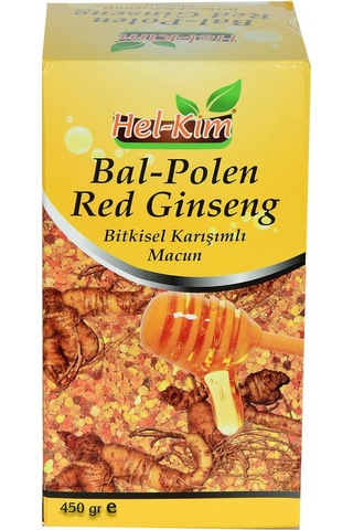 Hel-Kim Bal Polen Red Ginsengli Bitkisel Karışımlı Macunnu 450 G