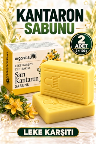 Organicsun Sarı Kantaron Sabunu 120 G X 2 Adet