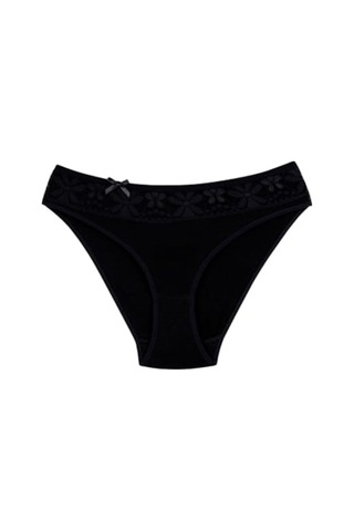 Ceylanoğlu Kadın Likralı Beli Dantelli Bikini Külot C-131 (4 Pake