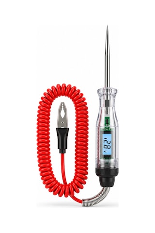 Mega Oto Market 5v-80v Dijital Araç Kontrol Kalemi Lcd Voltaj Ölçer Araç Elektrik Test Cihazı