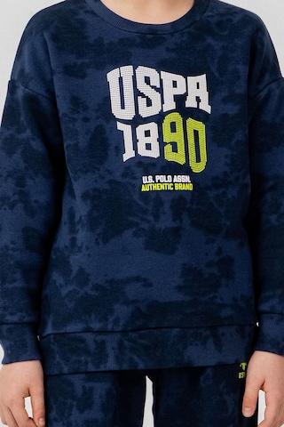 U.S. Polo Assn. Erkek Çocuk Baskılı Mavi Uzun Kol Eşofman Takımı Us2623-c-v1 Us2623-c-v1