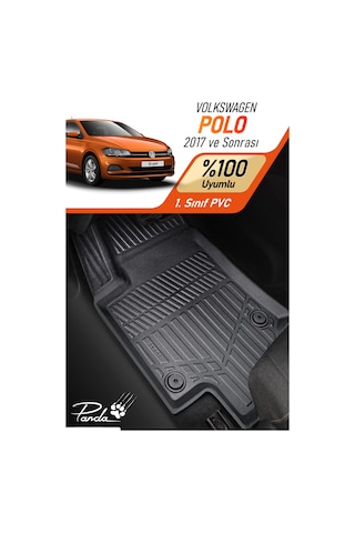 Siyah Volkswagen Polo 2017- Sonrası 4d Havuzlu Paspas Takımı