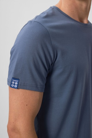 Tommy Life Petrol Erkek Basic Kısa Kol Standart Kalıp O Yaka T-shirt - 87911 PETROL