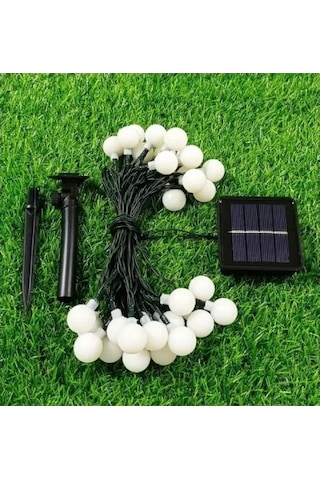 Solar 5m 28 Led Top Gün Işığı Siyah Kablolu