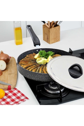 Özkent K-569 Hamsilos 32 CM Granit Balık Börek Tavası