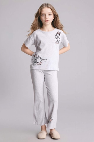 Defacto Dısney Mıckey & Mınnıe Fitilli Kaşkorse 2li Pijama Takımı Kız Çocuk H2763a826spgr28 Gri-gr28