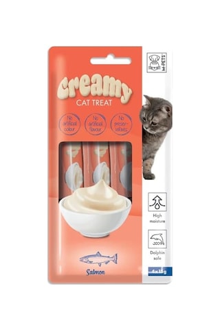 Creamy Somon Balıklı Kedi Ödülü 4x15gr