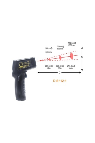 Dijital Kızılötesi Termometre Temassız Lazer Termometre Ir Lcd Ekran Sıcaklık Ölçer Tabanca Pirometre Sıcaklık Aletleri