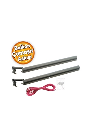Küpeşte Alümi Nyum Balkon Çamaşırlık Kurutmalık 60 25 Bronz Diğer