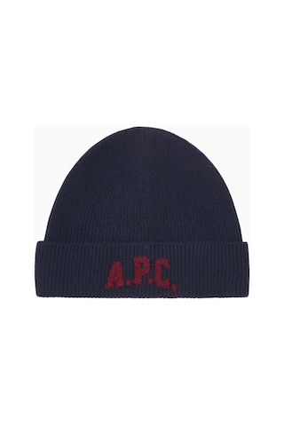 A.p.c Axel Beanie Unisex Yumuşak Ve Sıcak %100 Yün Bere Koyu Lacivert