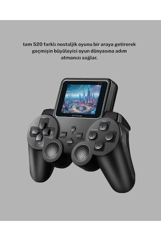 520 - 130 - Oyunlu Atari S10 El Konsolu Retro Tasarım, Şarjlı Ve Tnabilir - Glblseme - Oyun Deneyimi
