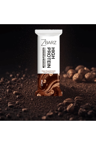 Zbarz Kakaolu Parçacıklı Fındıklı Yüksek Proteinli Bar 35 Gr 12 Li