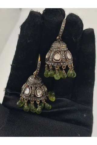 Allahverdi Türkmen Peridot Elmas Küpe 222
