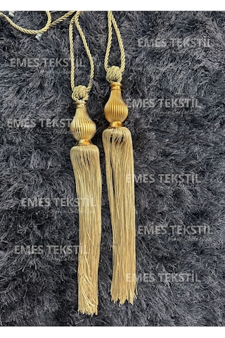 Kuka Braçol Kornişe Takma Tavan Yan Bağlama Perde Toplama Aksesuarı Tieback Gold Kukalı Gold