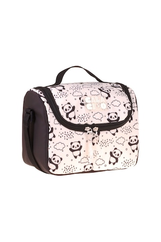 Calacilo Sweet Kız Çocuk Panda Baskılı Siyah Isı Yalıtımlı Okul Beslenme Çantası - C4060