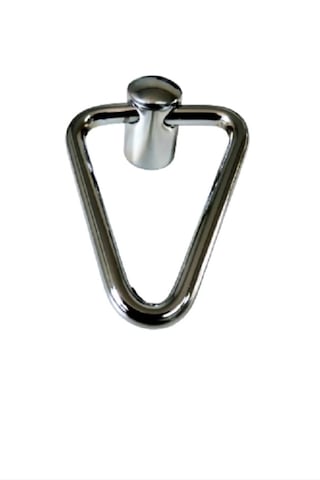 Zirve Üçgen Dolap,çekmece Metal Mobilya Kulbu 4 Adet Gümüş