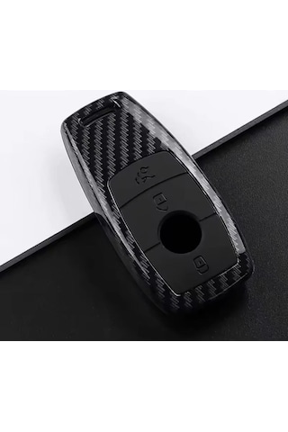Mercedes Uyumlu Karbon Anahtarlık Anahtar Kabı Keychain