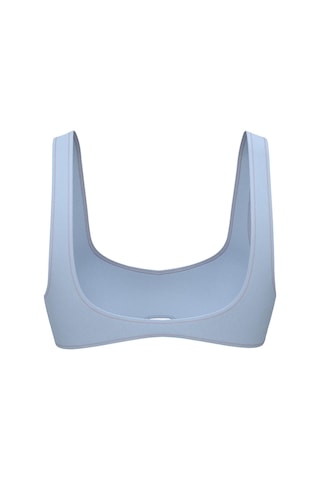 Calvin Klein Kadın Mavi Logo Detaylı Bralet Bikini Üstü-13577 Mavi