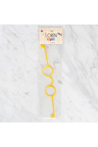 Loren Plastik Amigurumi Gözlük Sarı