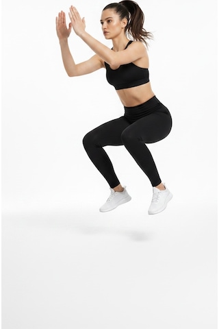 Feg Store Siyah Yüksek Bel Toparlayıcı Spor Tayt
