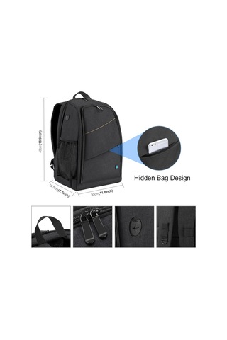 Sones Puluz Açık Hava Taşınabilir Su Geçirmez Çizilmeye Dayanıklı Çift Omuz Sırt Çantası E Kamera Kamera Çantası & Kılıfı 50653345