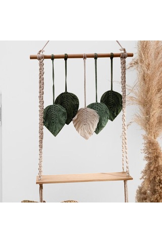 Homyl Duvar Yaprak Asılı Goblen Raf Saçak Oturma Odaları