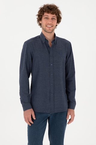 U.s. Polo Assn. Erkek İndigo Gömlek Basic 50316723-vr028 İndigo
