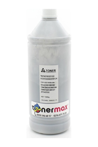 Minolta Renkli Toner Tozu Siyah 500Gr./ Tn216 / Tn221 / Tn319 / T