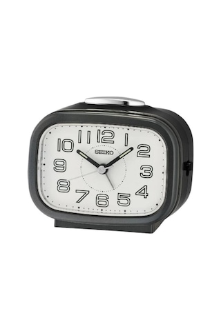 Seiko Qhk060k Sessiz Saniyeli Aydınlatmalı Bell Sesli Alarm 5 Dk Ertelemeli Masa Saati Çok Renkli