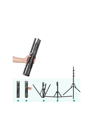 Thentech 2.1 Metre Uzayan Ayaklı Katlanabilir Tripod