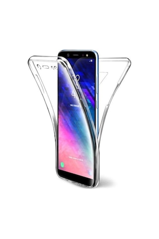 Samsung Uyumlu Galaxy A6 2018 360 Derece Kilif Kristal Silikon Seffaf S 304619625