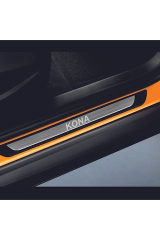 Hyundai Kona Tüm Modeller Old Krom Kapı Eşiği 4 Parça Paslanmaz Çelik