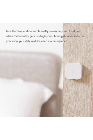 Besthome1 Aqara Ev Sıcaklık Nem Basınç Sensörü - Beyaz, Gerçek Zamanlı İzleme, Akıllı Bağlantı, Uyarılar, 1 Adet Beyaz