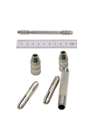 Çift Başlı El Matkabı 6 Adet Hss Matkap Ucu Seti Pim Mengenesi