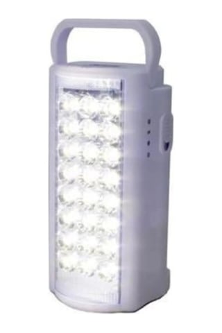 Beyaz Renk 24 Ledli 80 Saat Yanan Led Şarjlı Işıldak Fener