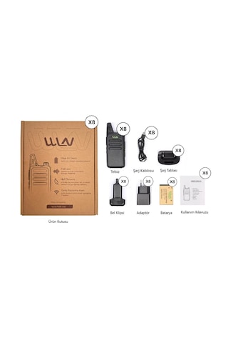 Wln PMR-446 El Telsizi 8'li