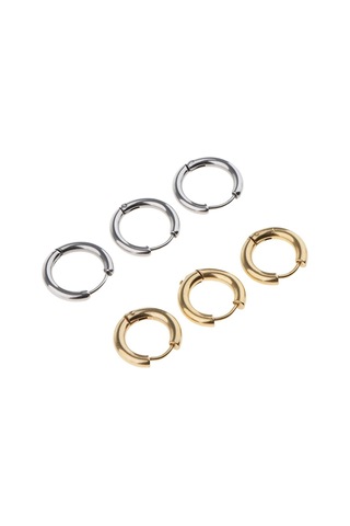 Homyl 6 Adet 316l Paslanmaz Çelik Altın Gümüş 12mm-tip-2 Gri