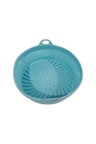 Katlanabilir Airfryer Pişirme Kabı Silikon Pişirme Seti 6 Litreye Kadar Tüm Cihazlara Uygun Turkuaz