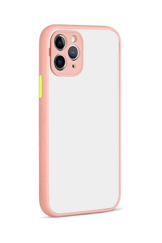 Apple Uyumlu iPhone 11 Pro Kılıf Zore Hux Düğme Ve Kapak Zıt Renk Kılıf