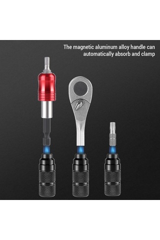 Vkemall Alüminyum Ratchet Anahtar Ve Tornavida Seti, S2 Çelik Uçlar, Bisiklet Tamiri Ve Onarım Araçları Temel Paket Çok Renkli