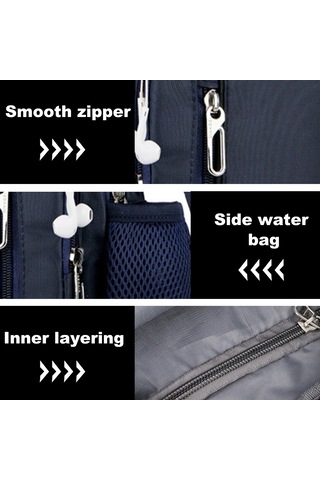 Erkekler Ve Kadınlar İçin Omuz Çantası, Su Şişesi Tutuculu Mini Çapraz Göğüs Sırt Çantası